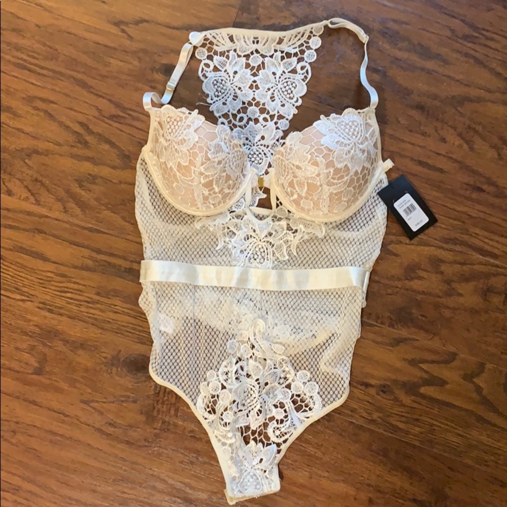 White Lingerie Bodysuit